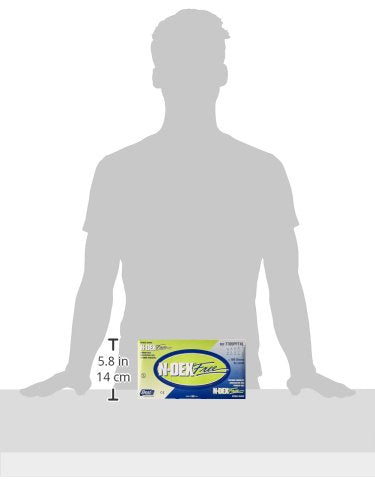 SHOWA Best N-Dex 7705PFT Accelerator-free Disposable Nitrile Glove, Powder Free, X-Large (Pack of 500) Green