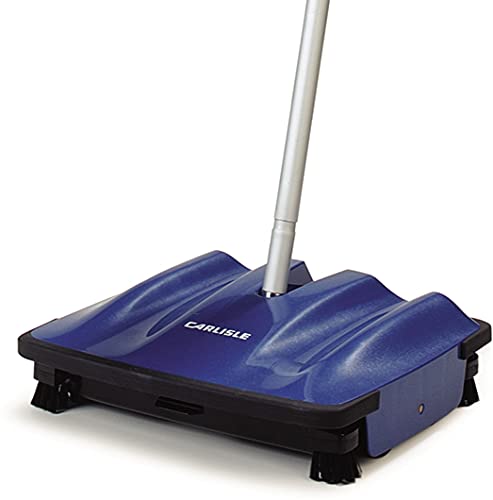 Carlisle FoodService Products Duo-Sweeper Rubberized Carpet and Floor Sweeper – Efficient Manual Cleaning for Restaurants with Low Pile Carpets