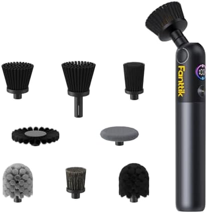 Fanttik Flip G10 Nano HomeCare Cordless Electric Spin Scrubber & 8 PCS Replacement Brush Heads