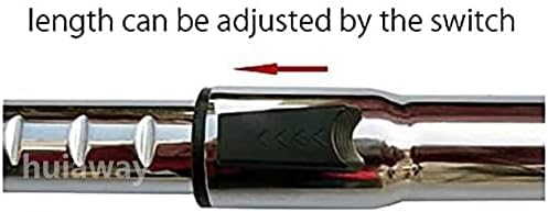 1 1/4 inch 32mm Chrome Telescopic Hose Metal Vacuum Wand Hose Vacuum 1.25inch Extension Wand Extends to 31.9 Inch Long for Most Brand Vacuum