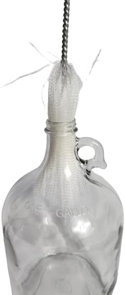Turbo Carboy Cleaner Brush 27" Long Power Drill Attachment Bendable Plastic Bristle Cleaning Brush Clean Water Jugs Carboys Pails Demijohns w/Ease Attaches to Standard drill for Turbo Cleaning Action