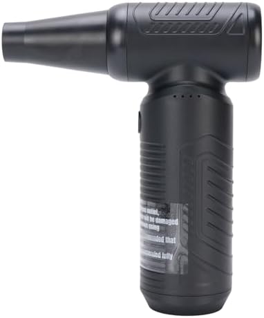 130,000 RPM Powerful Motor Electric Air Duster, Cordless Dust Blower for Keyboard Cleaning, with 2 Nozzles, 3 Brushes, 6000mAh Battery, Portable Rechargeable Air Blower for PC, Car