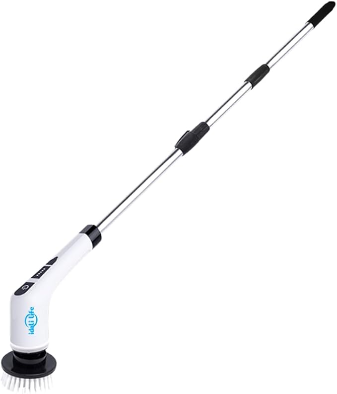 Electric Spin Scrubber with Interchangeable Brush Heads, 8 Pieces
