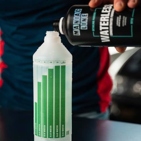 MANIAC LINE MAFRA Waterless Wash | Clean and Shine Without a Hose | Lubricated Wipe Reduces Marring | Safe on Paint Glass and Exterior Plastics | On the Go Maintenance Between Washes | 1 Liter