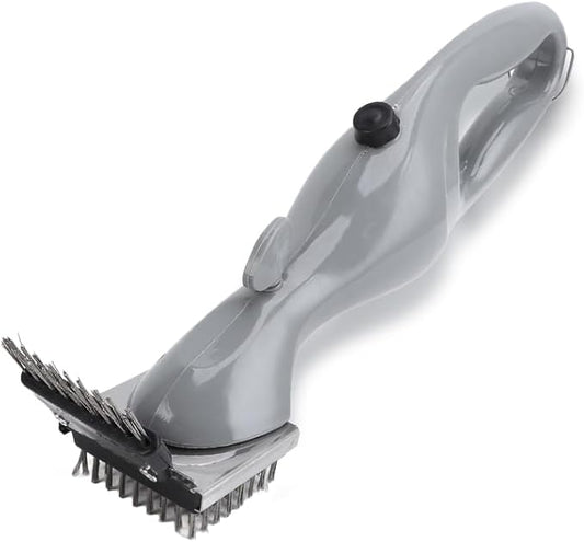 Barbecue Grill Steam Brush,Heavy Duty BBQ Cleaner for Grates Powerful Cleaning Brush Non Scratching Scraper Grate Gas Charcoal Electric Grills Grease Removal Scrubber Deep Cleans