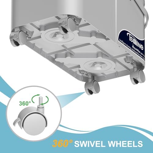 RinseWise Gen 1 Compact Mop Bucket and Gen 2 Easy-Use Spin Mop,with 360 ° Swivel Wheels for Home & Kitchen Cleaning