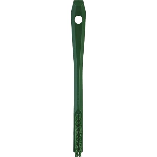 Vikan 44012 Brush,Detail,Stiff,9" x .5",PP/PBT,Green