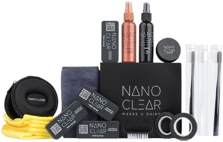Nano Clear Full Set Premium Watch Renewal Bundle – Complete Watch Cleaning & Scratch Removal Kit – Micro Polish, Cleaning Spray, Leather Cleaner & Matte Sponge