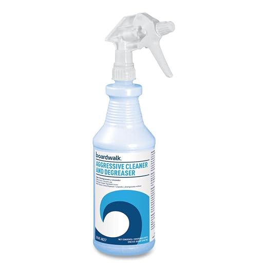 Boardwalk Aggressive Cleaner and Degreaser, Lemon Scent, 32 oz Bottle, 12/Carton