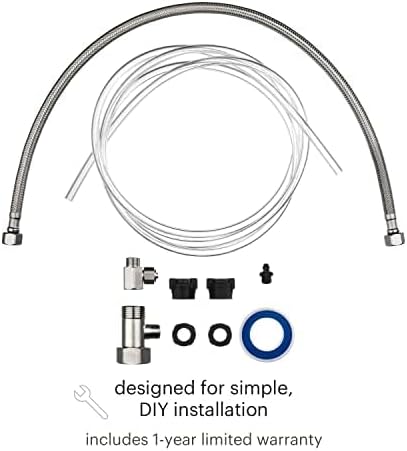 Brondell Fresh Spa Adjustable, Bidet Attachment FSA-25 for Toilet Seats with Adjustable Single Nozzle, Side Arm Control, Thin Profile, White (Dual Temperature)