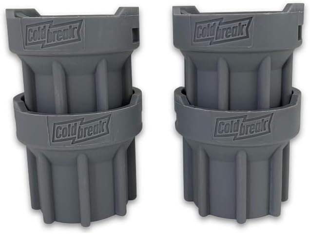 Coldbreak Beer Coupler Cleaning Cap - Bar Supplies and Beer Accessories - Ideal for Bartenders, Bar Owners, Professional and Home Brewers - Compatible with Sankey D and Euro (S), Grey