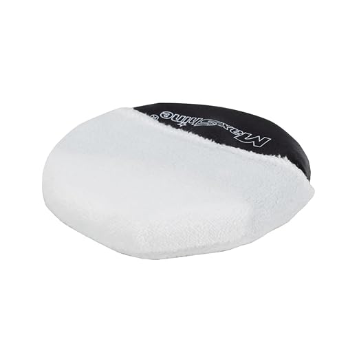 Maxshine Handheld Microfiber Wax Applicator Pad | White+Black, 3.35" Diameter, Ultra-Soft, Scratch-Free | Versatile Detailing for Wax, Polish, Protectant, Streak-Free Finish