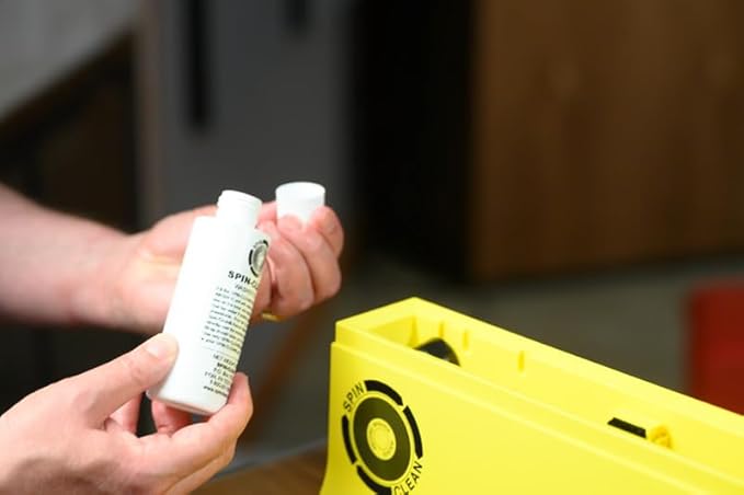 Spin-Clean Record Washer Kit | Vinyl Record Cleaner | Record Cleaning Kit | Alcohol-Free Solution | Snap-in Rollers | Wedge-Fit Brushes | 2 Lint-Free Drying Cloths | Perfect for 33, 48 & 78 RPM