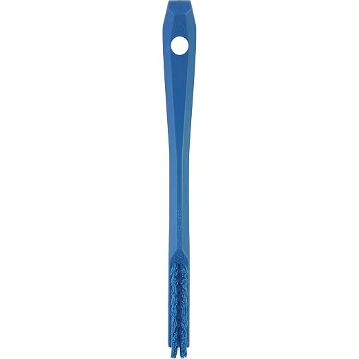 1/2 in W Detail Brush, Stiff, 5 1/2 in L Handle, 2 in L Brush, Blue, Plastic, 8 in L Overall - 1 Each