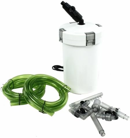 SunSun 3-Stage External Canister Filter for Aquariums & Ponds, 106 GPH Flow, Easy Setup & Maintenance, HW-603B