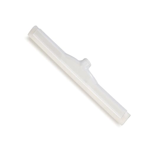 SPARTA 4156702 Plastic Double Foam Squeegee, Commercial Squeegee With Durable Contruction For Cleaning, Commercial, Residential, 18 Inches, White