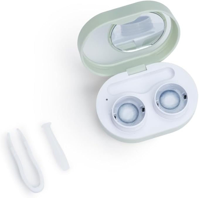 ReO2 Mini Pro Soft Contact Lens Cleaner with Advanced Electrophoresis Technology, with Mirror and Tweezer (Green)