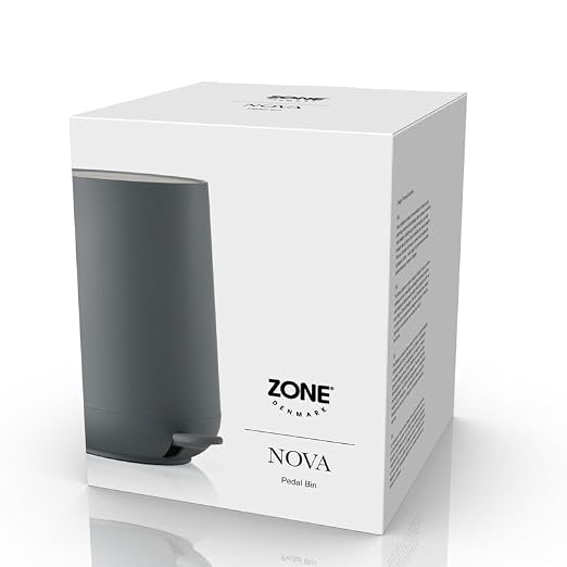 Zone Denmark Modern Elegance Nova Bathroom Bin, Cosmetic Bin, and Waste Bin - Sleek Design for Stylish Bathrooms and Efficient Waste Management