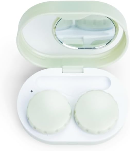 ReO2 Mini Pro Soft Contact Lens Cleaner with Advanced Electrophoresis Technology, with Mirror and Tweezer (Green)