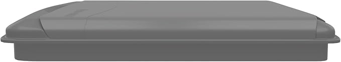 Rev-A-Shelf 35 Qt Under Sink Garbage Can Lid for Base Kitchen and Bathroom Cabinet, Replacement Plastic Trash Bin Lid Only, Silver, RV-35-LID-17-1