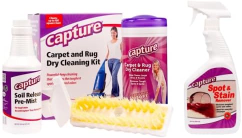 Capture Carpet Total Care Kit 100 Spot and Stain Remover (32 oz), Couch, Sofa Cleaner and Stain Remover Bundle