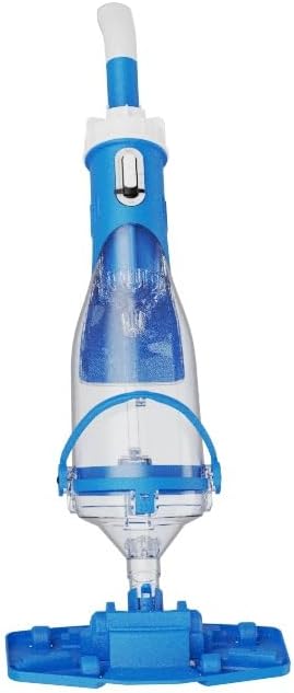 Cordless Pool Vacuum Cleaner with Telescopic Pole, 18.5 GPM Strong Suction, 1.5H Fast Charging, Rechargeable Handheld Pool Vacuum for Above Ground/Inground Pools, Hot Tubs & Spa, Blue