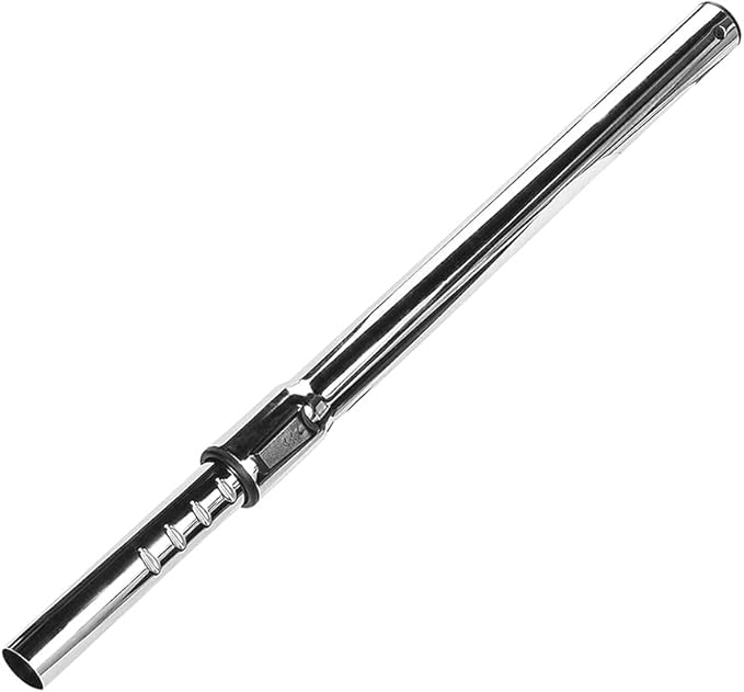 1 1/4 inch 32mm Chrome Telescopic Hose Metal Vacuum Wand Hose Vacuum 1.25inch Extension Wand Extends to 31.9 Inch Long for Most Brand Vacuum