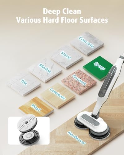 2 Count Upgraded Steam Scrub Brush Head + 4 Pack Steam Mop Replacement Pads for Shark Steam and Scrub Mop S8201 S8001 S7201 S7000 Series