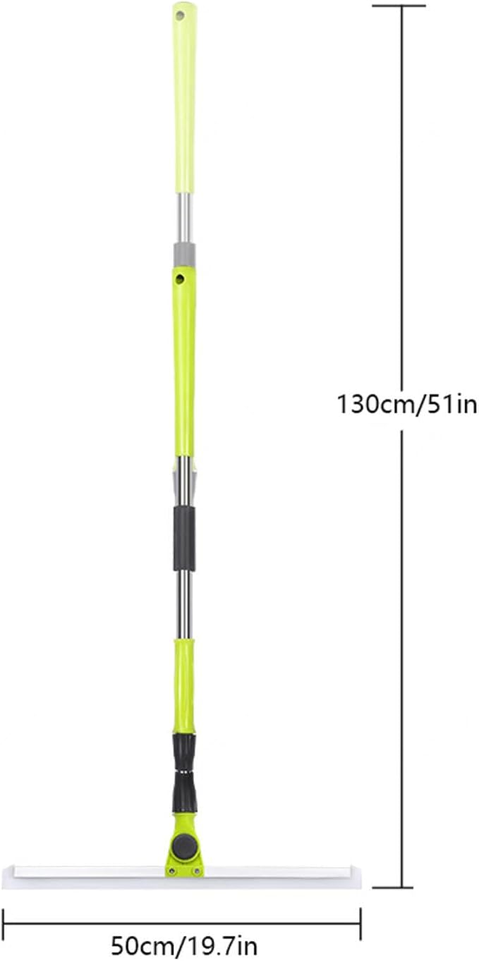 Air Broom as Seen on Tv, with 51 Long Handle Air Broom as Seen on Tv, Rubber Brooms for Floor Cleaning for Smooth Floors,Rugs,Windows