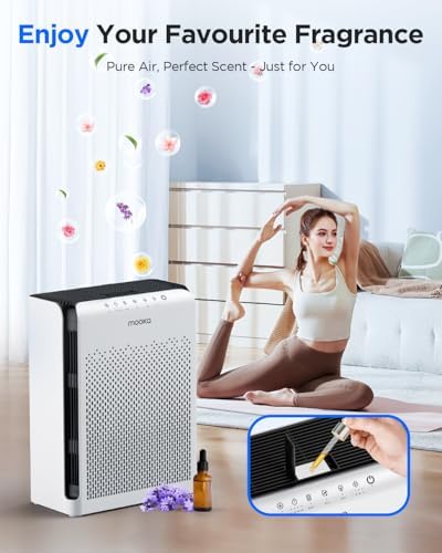 M200L Air Purifiers for Home Large Room 2200ft² + KJ067L Air Purifiers for Bedroom