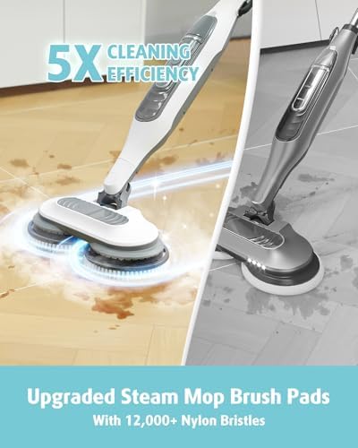 2 Count Upgraded Steam Scrub Brush Head + 16 Pack Steam Mop Replacement Pads for Shark Steam and Scrub Mop S8201 S8001 S7201 S7000 Series