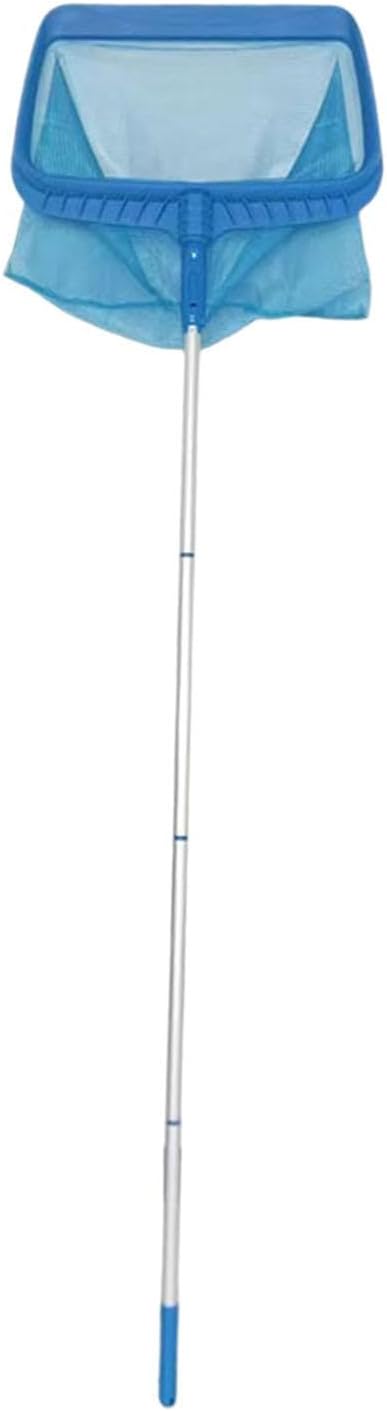 Fishing Net Swimming Pool Cleaning Netting Patio Fine Mesh Yard Pool Skimmer Net for Above Ground Inground Pool Pool Pond SPA, 117cm/977 (Color : Blue, Size : 184cm)