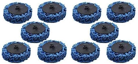 findmall 10 Pack 2 Inch Quick Change Easy Strip Discs Rust Cleaning Wheel Paint Stripping Disc for Strips Paint Rust Cleaning