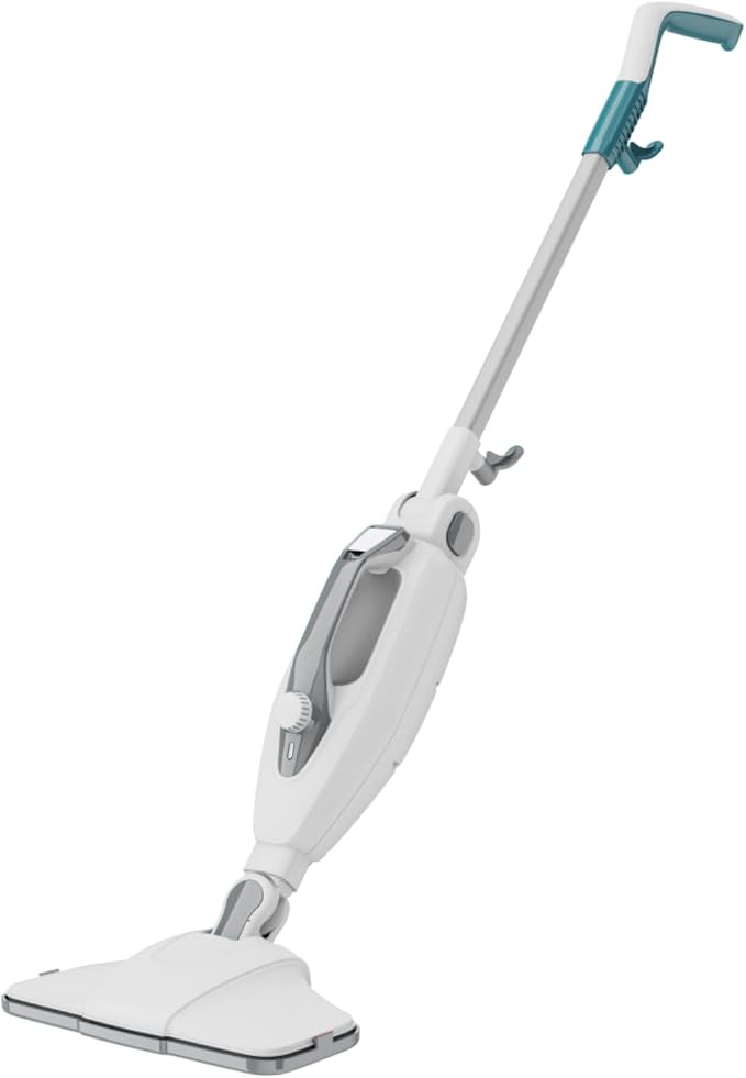 Steam Mop, Steam Cleaner with 350ML Tank for Floor Cleaning, 16FT Power Cable, 2 Washable Pads/1
