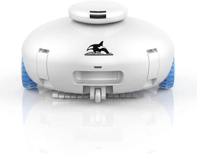 [2026 New] Cordless Robotic Pool Cleaner, Pool Vacuum with Dual-Layer Filtration, 120-Min Runtime, Auto-Parking, Lightweight Designed for Above-Ground & Inground Pool Flat Pool up to 860 Sq.ft