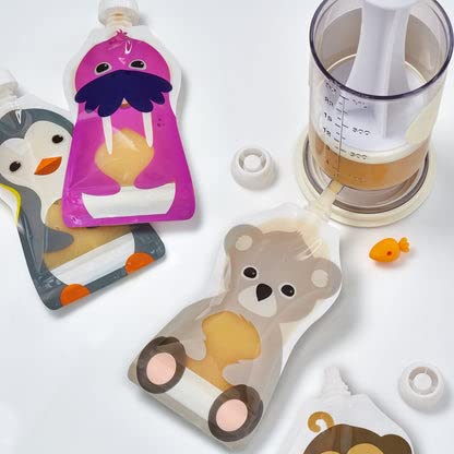 Squooshi Filling Station, Your Easiest to use Baby Food Maker/Pouch Filler for Homemade Baby Puree, BPA-Free, Dishwasher Safe, with Reusable Baby Food Pouches for Infants & Toddlers