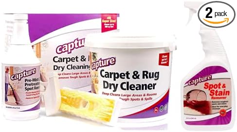 Capture Carpet Total Care Kit 400 Spot and Stain Remover (32 oz), Couch, Sofa Cleaner and Stain Remover - Bundle