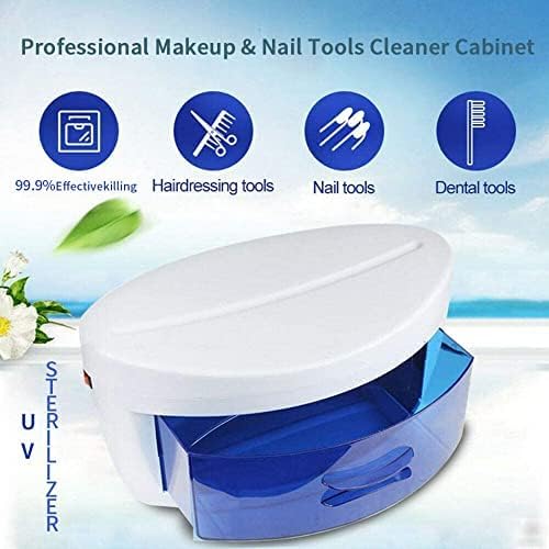 Nail Tool Sterilizer Disinfection Cabinet Ozone Disinfect for Nail Tools Nail Art Equipment Tool Manicure Portable Nail Disinfection Box Hairdressing Tool,Multipurpose for Health & Household