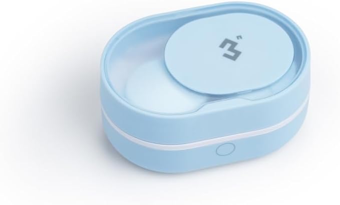 ReO2 Mini Pro Soft Contact Lens Cleaner with Advanced Electrophoresis Technology, with Mirror and Tweezer (Blue)