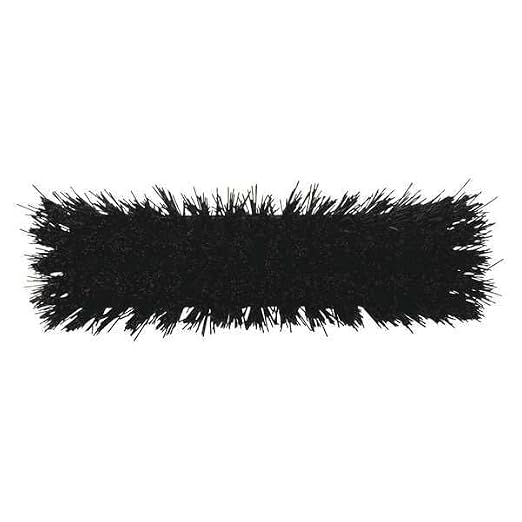 Remco 12 in Sweep Face Broom Head, Stiff, Synthetic, Black 29159-1 Each