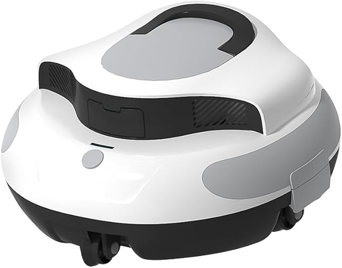 Cordless Robotic Pool Cleaner,100 Mins Automatic Robotic Pool Cleaner Self-Parking Vacuum Suction 5200mAh for Above In-Ground Pool Pool Up to 1000 sq.ft