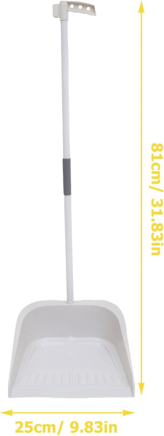 Lurrose Broom and Dustpan Set Heavy Duty Floor Cleaning Kit with Soft Bristles and Ergonomic Long Handle for Home Kitchen Tile and Hardwood Surfaces
