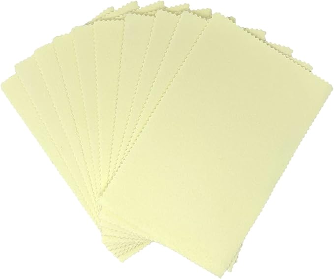 Sunshine Polishing Cloths, Bulk Pack, for Silver, Gold, Brass and Copper Jewelry (10 Pack)