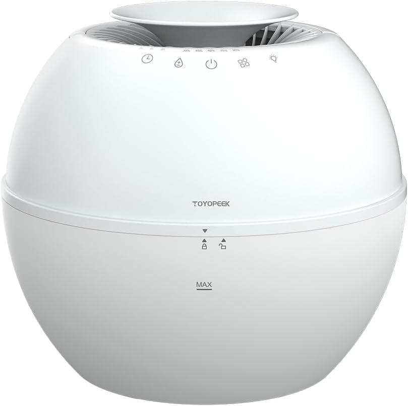 Dehumidifier & Humidifier 2-in-1 with Purifier, 101oz Tank, Whisper-Quiet Smart Steam Control for Bedroom, Baby Room, or Basement, Includes Drain Hose