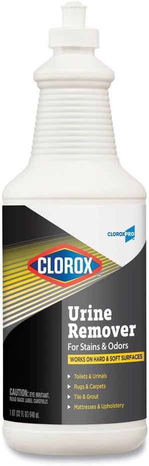CloroxPro Urine Remover for Stains and Odors Pull Top, 32 Ounces Each (Package May Vary) (Pack of 6) (31415)