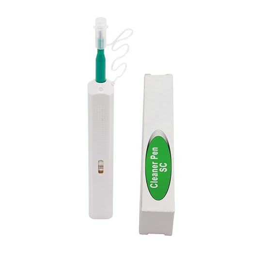 1 pc Fiber Optic Cleaner Fiber Optic Tools Cleaing Pen for FC, SC & ST 2.5mm Connector, Fiber Cleaner Pen - 800+ Endface & Optical Connector Cleans