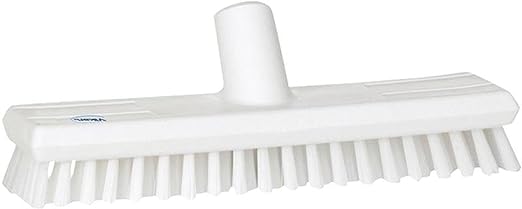 Vikan 70415 Deck Scrub,Waterfed,Stiff,11",PP/PBT,White