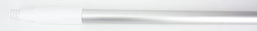 SPARTA Aluminum Broom and Mop Handle Replacement with Acme Threaded Tip for Environments with Harsh Cleaning Agents, Aluminum, 64 Inches, White