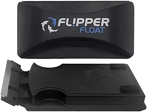 Flipper Cleaner Float - 2-in-1 Floating Magnetic Aquarium Glass Cleaner - Standard Aquarium Scraper Replacement Blades for Fish Tank Cleaning Kits - Aquarium Cleaner Fish Food Feeding