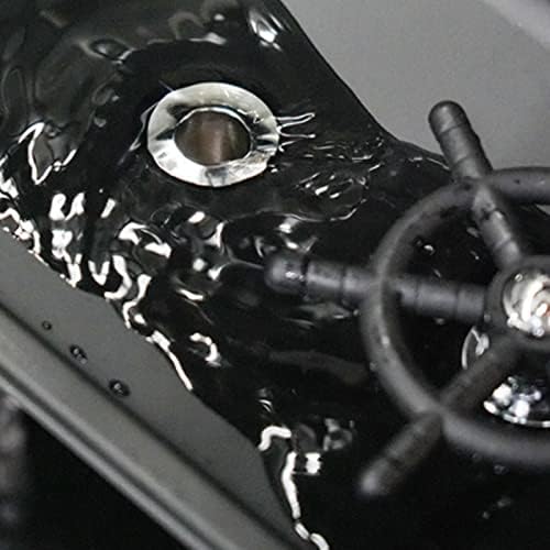 Focket Pitcher Rinser, Stainless Steel Kitchen Sink Glass Rinser with Drain and Drip Tray, Countertop Automatic Cup Washer for Bar, Home, Cafe, Restaurant, Household & Commercial (Black) (Small)
